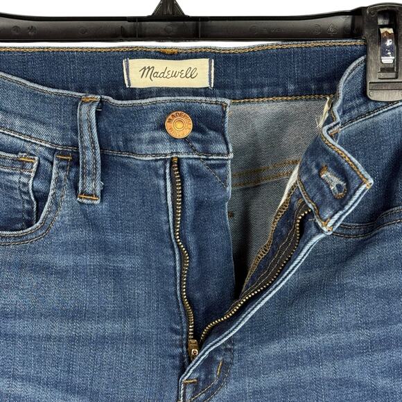 Madewell SZ 27 Skinny 10” Roadtripper Jeans Stretch Hi-Rise Zip-Fly Pockets Blue - Picture 3 of 10